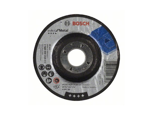 Круг обдирочный 115х6×22.2 мм для металла Expert BOSCH