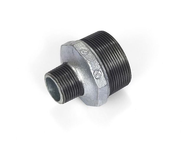 Ниппель ред. 2″ х 1 1/2″ нар.-нар. чугун оцинк., AV Engineering