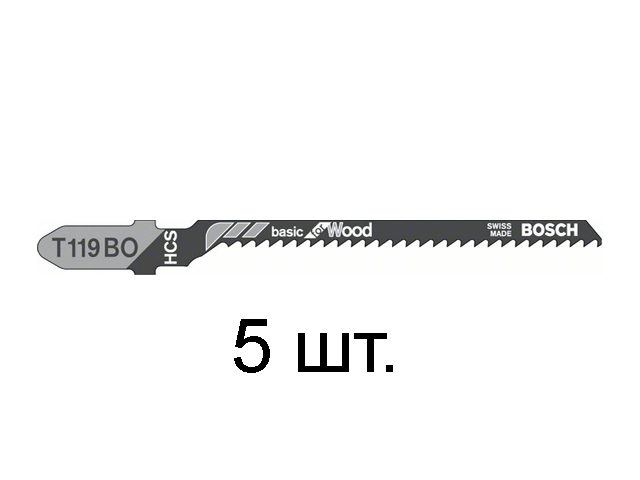 Пилка лобз. по дереву T119BO (5 шт.) BOSCH