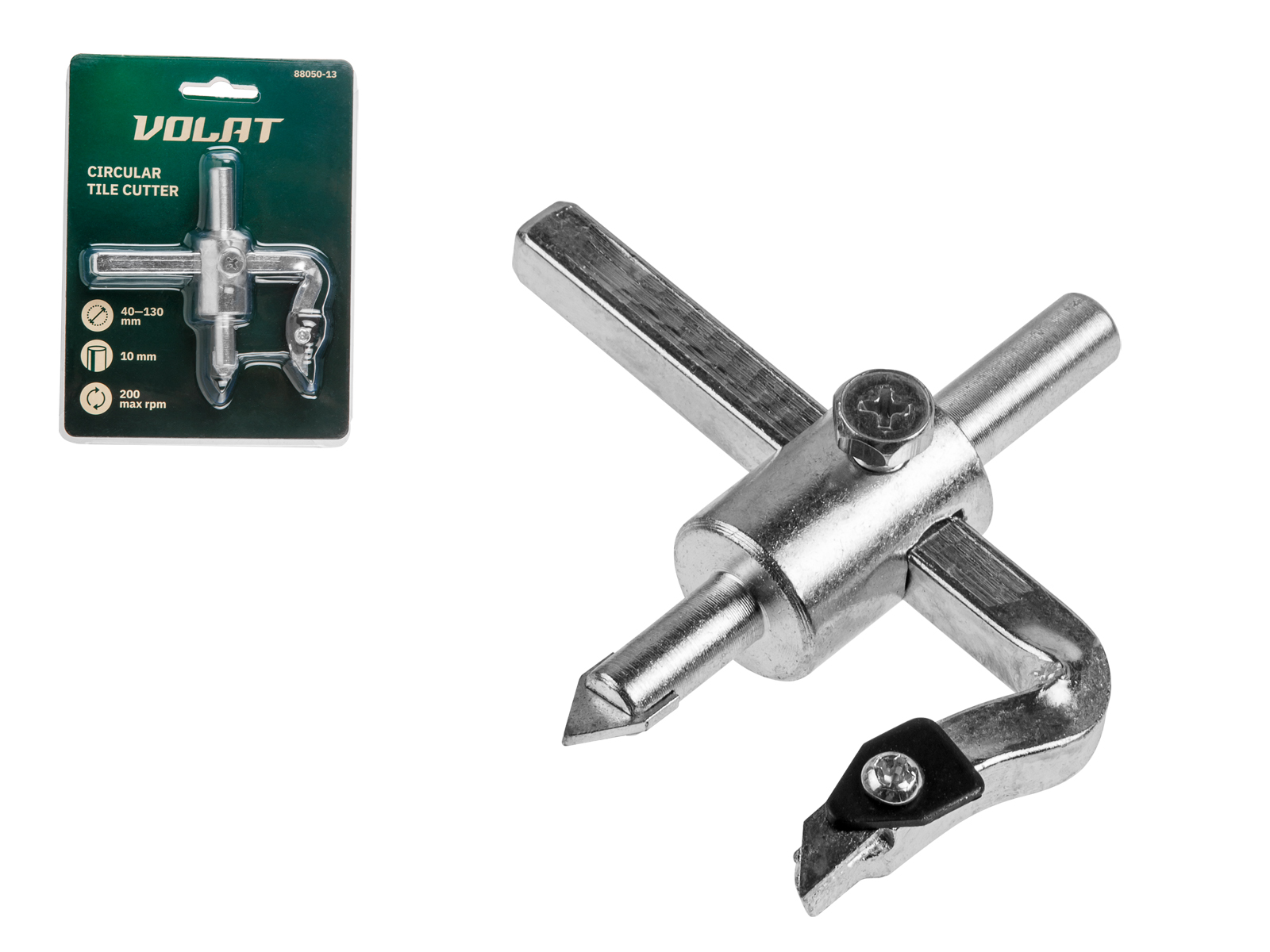 Сверло круговое по кафелю «балеринка» 40-130мм ВОЛАТ