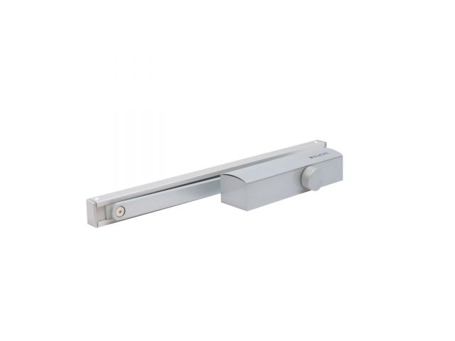 Доводчик дверной БУЛАТ PROFI  ДД 802/3 AH-S (40-85 кг) серебро, морозостойкий со скольз. Тягой