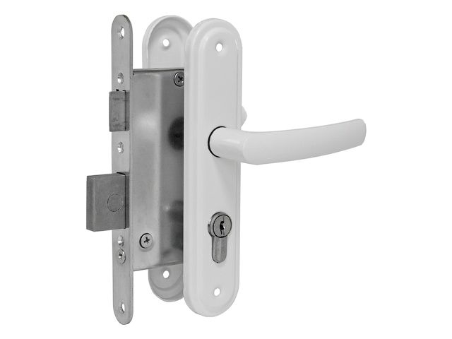 Замок врезной Омега ЗВ4.2-02 серия ЭКОНОМ (белый)