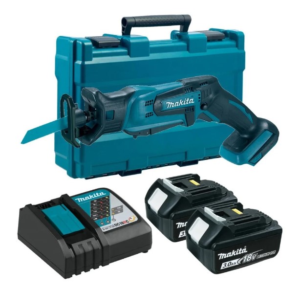 Аккум. сабельная пила MAKITA LXT DJR 183 RFE в кейсе