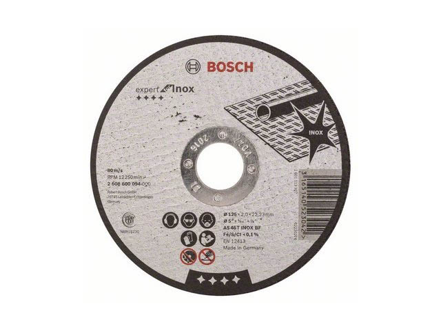 Круг отрезной 125х2.0×22.2 мм для нерж. стали Expert BOSCH