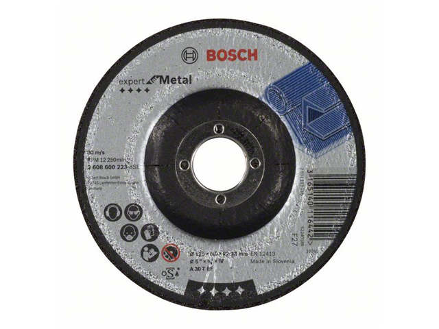 Круг обдирочный 125х6×22.2 мм для металла BOSCH