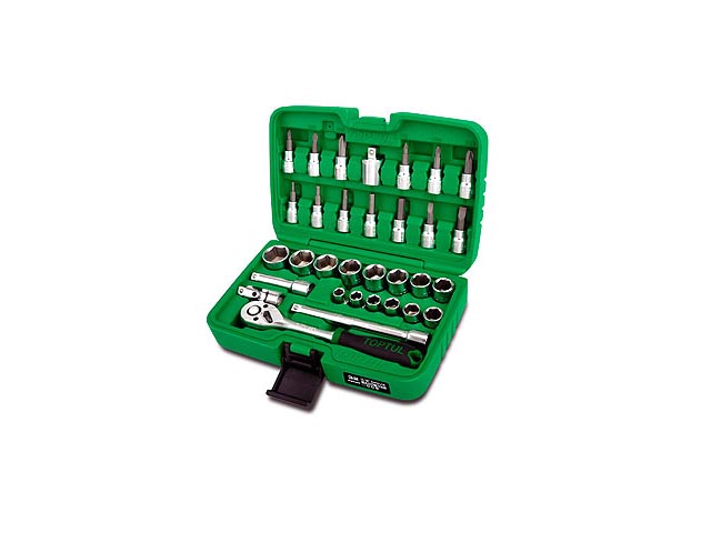 Набор головок и бит 39предм. 3/8″ 12гр. TOPTUL