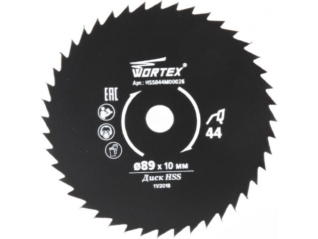 Диск пильный по металлу 89×10 мм 44 зуб. HS S044 M WORTEX для HS 2865