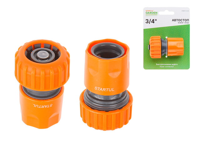 Муфта быстросъемная 3/4″ с автостоп. STARTUL GARDEN (ST6011-5-3/4)