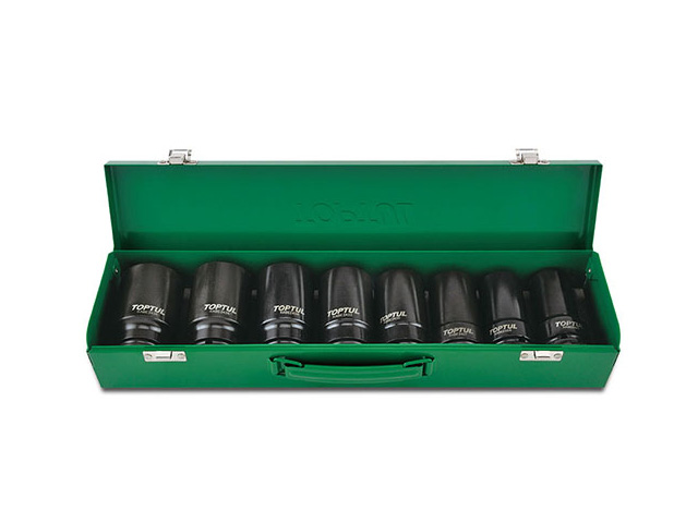 Набор головок ударн. 3/4″ 22-38 мм 6 гр. 8пр. TOPTUL