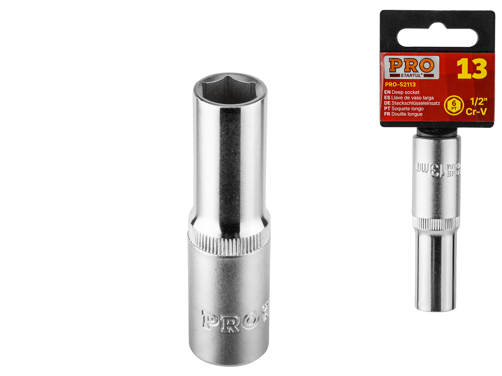 Головка 1/2″ 8мм 6гр. глубокая PRO STARTUL (PRO-52108)