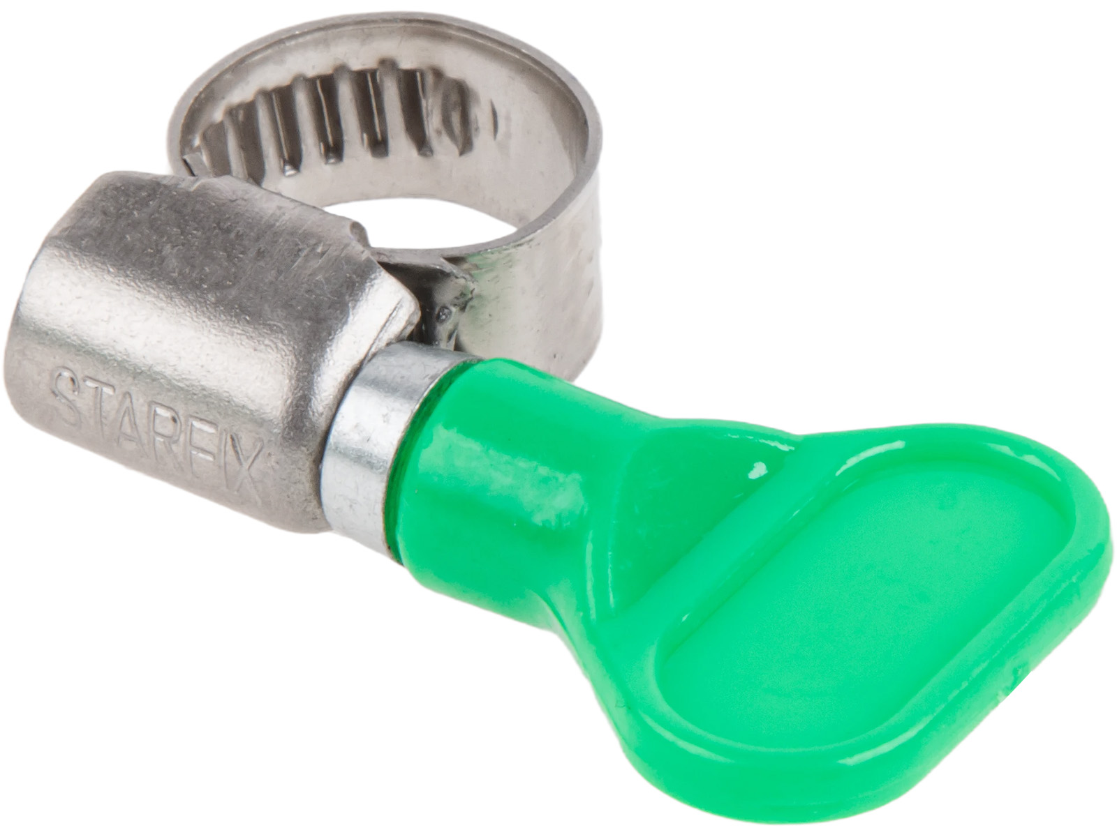 Хомут червячный с ключом «бабочка» 8-12 мм, нерж.сталь (W2) STARFIX