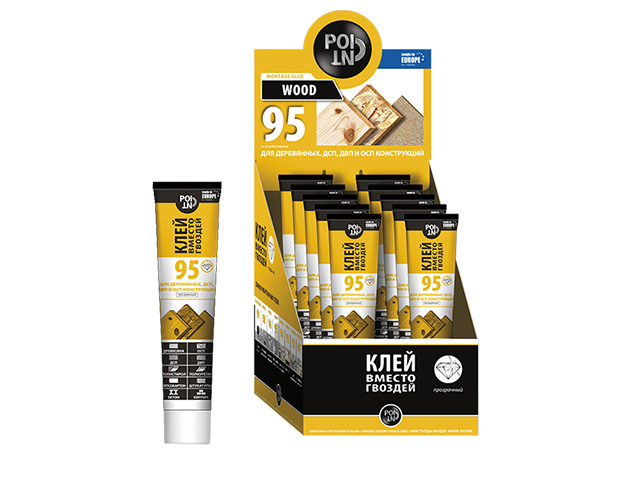 Клей монтажный POINT «Клей вместо гвоздей 95», 80мл