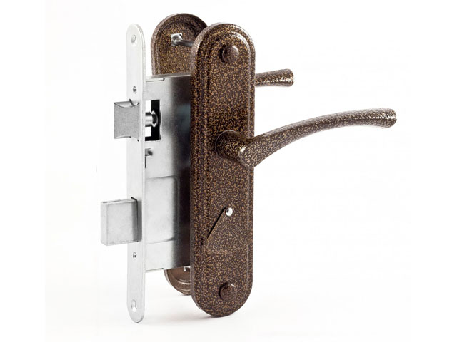 Замок врезной Омега ЗВ9.2-01 (бронза)