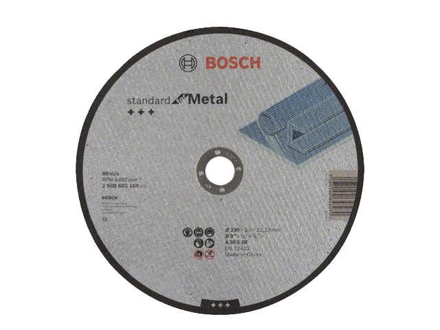 Круг отрезной 230х3.0×22.2 мм для металла Standart BOSCH