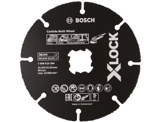 Круг отрезной 125х1.0×22.2 мм для дерева X-LOCK Carbide Multi Wheel BOSCH