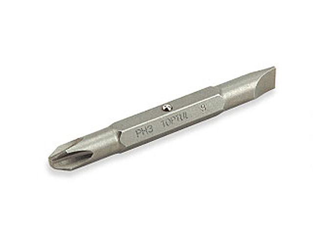 Насадка двухсторонняя PH2/SL6mm 5/16″ 75мм TOPTUL
