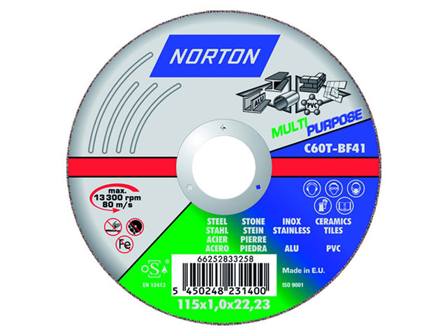 Круг отрезной 125х1.0×22.2 мм универс. Multi Purpose NORTON