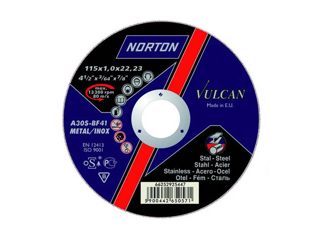 Круг обдирочный 125х6.4×22.2 мм для металла Vulcan NORTON