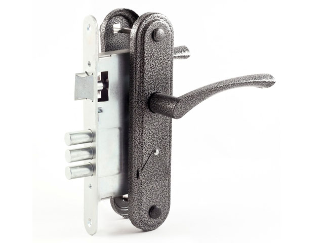 Замок врезной Зенит ЗВ9-4.2 (серебро)