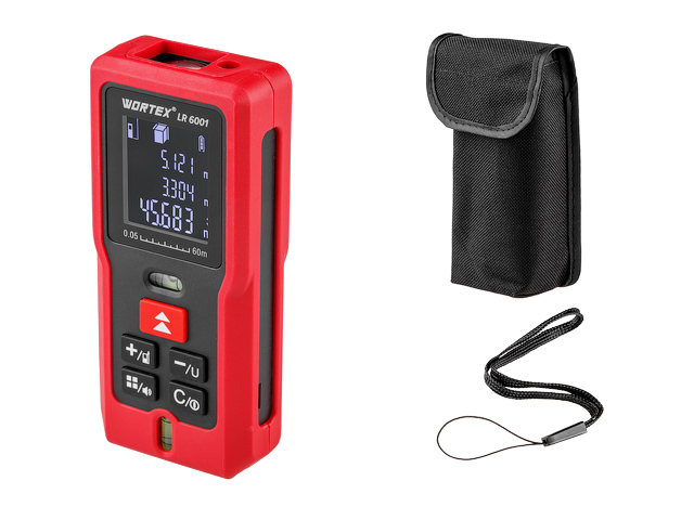 Дальномер лазерный WORTEX LR 6001 в кор., 0.05 — 60 м, +/- 2 мм/м