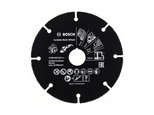 Круг отрезной 125х1.0×22.2 мм для дерева Multi Wheel BOSCH