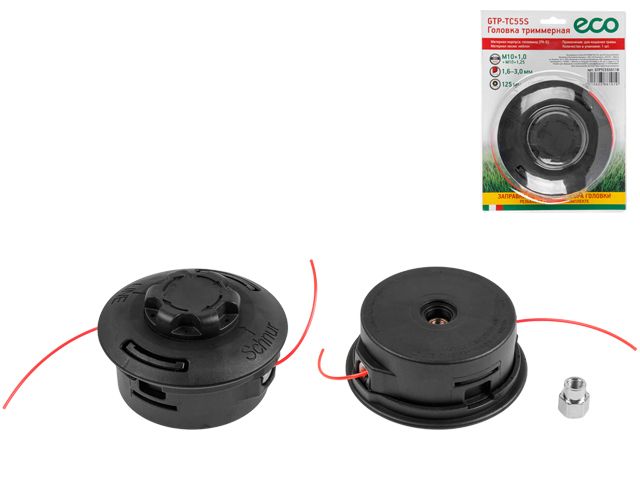 Головка триммерная ECO GTP-TC55S полуавт., блистер