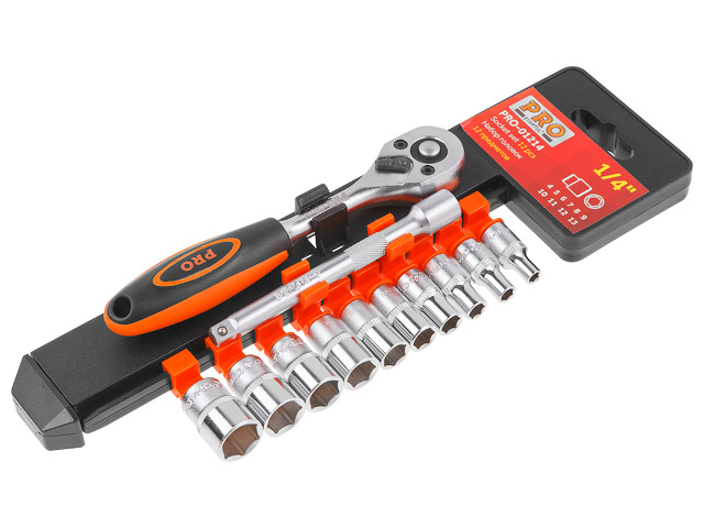 Набор головок 1/4″ 4-13мм 12предм. PRO STARTUL (PRO-01214)
