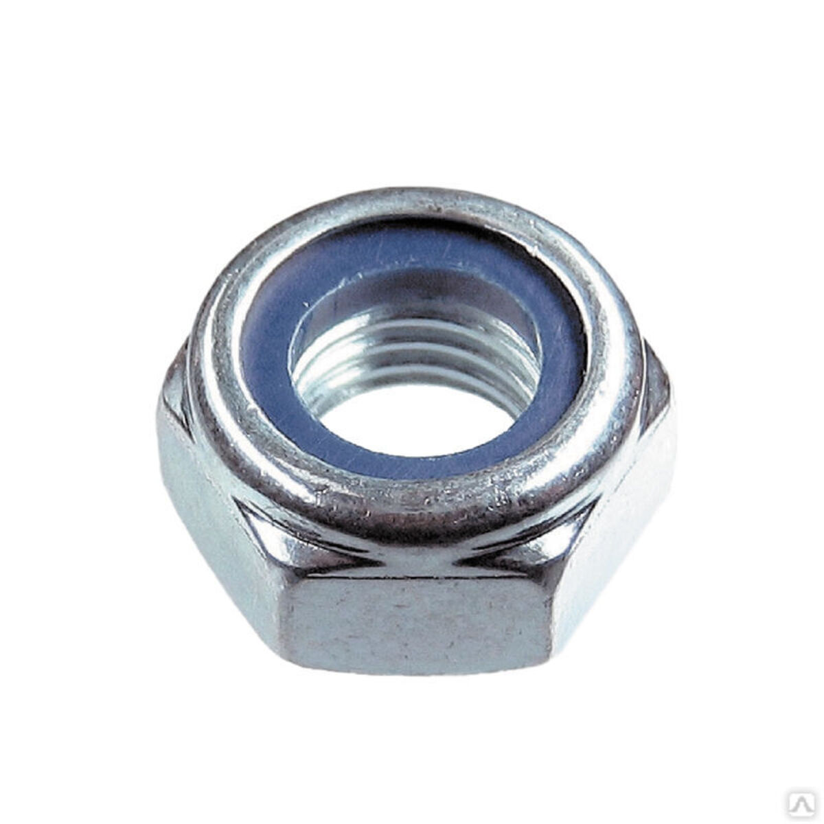Гайка М10 со стопорным кольцом, цинк, DIN 985 (100 шт в карт. уп.) STARFIX