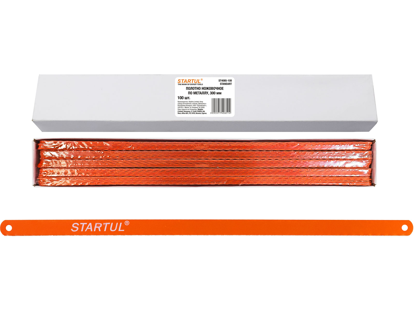 Полотно ножовочное по мет.300мм 100шт. STARTUL STANDART (ST4085-100)