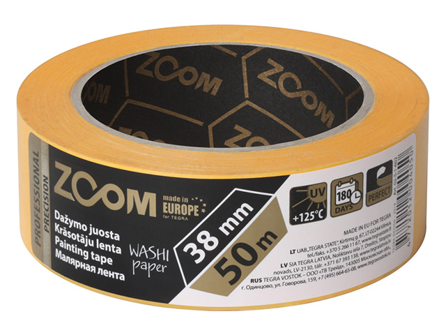 Лента малярная профессиональная 38ммх50м  PRECISION.ZOOM