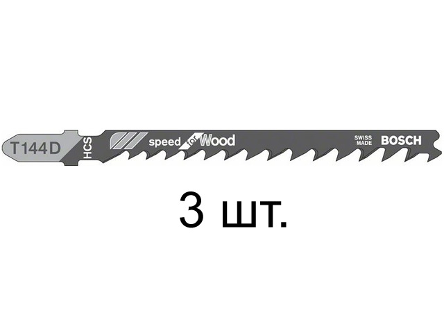 Пилка лобз. по дереву T144D (3 шт.) BOSCH