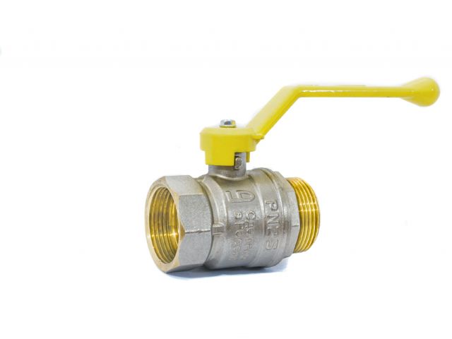 Кран шаровый 3/4″ нар.-вн. ручка (ГАЗ) PN40, LD