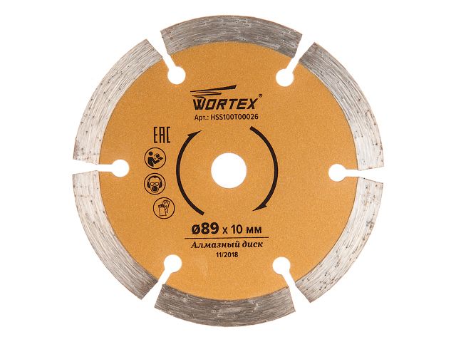 Диск пильный по керамике 89×10 мм HS S100 T WORTEX для HS 2865