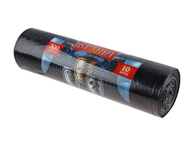 Мешки для мусора, 360 л, 5 шт, «БРОНЯ», черные, РОМАШКА