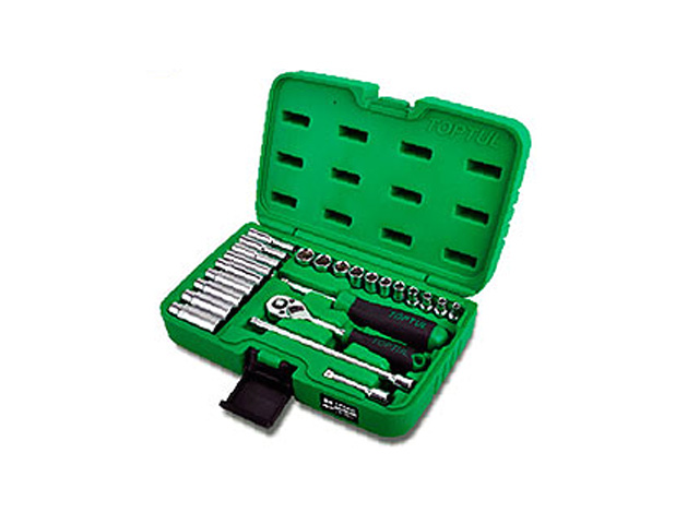 Набор головок 1/4″ 4-13мм 24предм. 6гр. TOPTUL