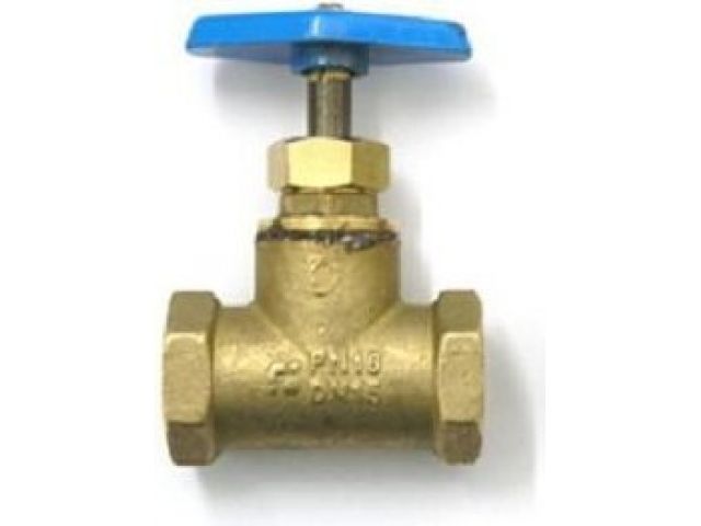 Кран вентильный 1/2″ вн.-вн. PN1,6 МПа, 15Б3р, Цветлит
