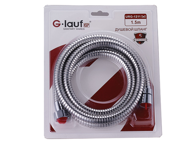 Душевой шланг в блистерной упаковке 1/2″х1/2″ 150см URG-1211 G.lauf