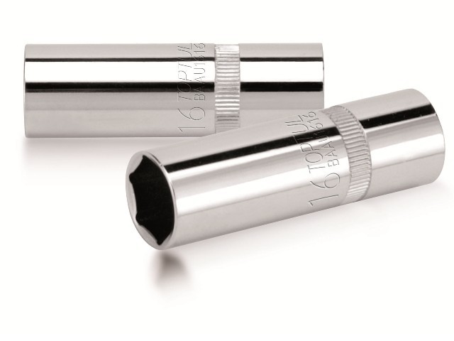 Головка свечная 1/2″ 16мм тонкостенная TOPTUL