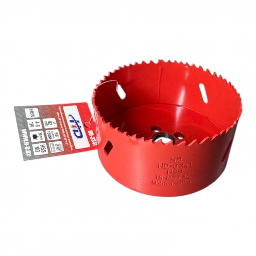 Коронка биметаллическая по металлу и дереву 92мм., L38мм., 5/8"-18UNF, HSS M3 "H-D"