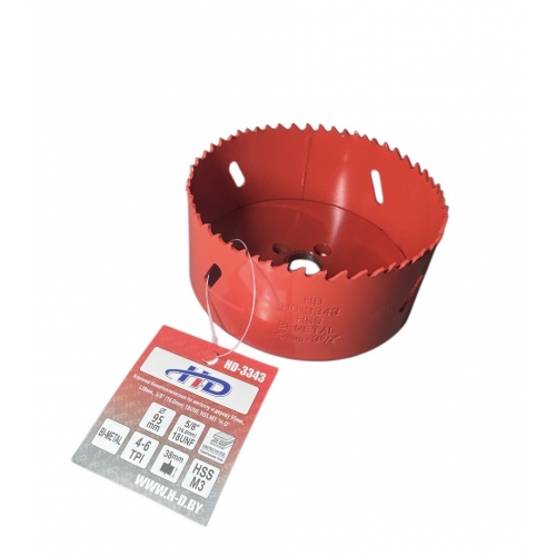 Коронка биметаллическая по металлу и дереву 95мм., L38мм., 5/8"-18UNF, HSS M3 "H-D"