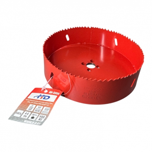Коронка биметаллическая по металлу и дереву 152мм., L38мм., 5/8"-18UNF, HSS M3 "H-D"