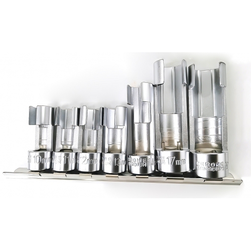 Головки-ключи для датчиков 10, 11, 12, 13, 14, 17, 19мм, CrV, набор 7 предметов "H-D"