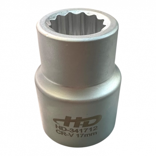 Головка торцевая 3/4" 17мм 12гр. L50мм CrV "H-D"